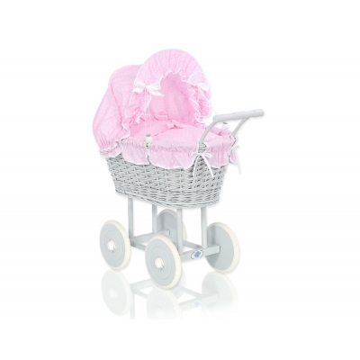 Grau Puppenwagen Rosa mit Punktmuster Weiß nr 61699-530