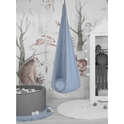 Hängehöhle für Kinder pastellblau