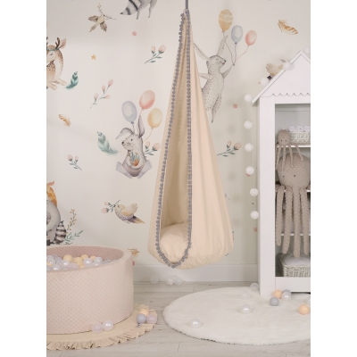 Hängeschaukel Hängesessel Beige