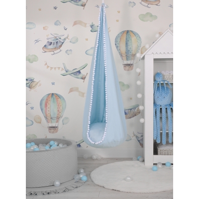 Hängeschaukel Kinder Blau Hängematte Cocoon - blau