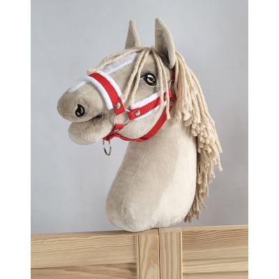 Halfter mit Plüsch Rot für Hobby Horse
