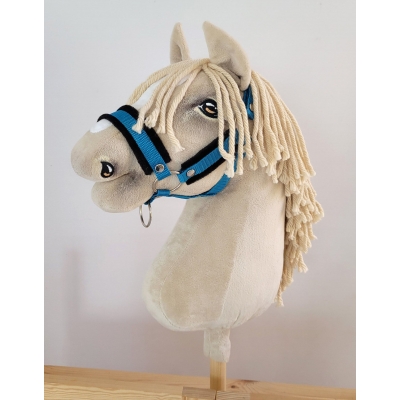 Halfter für Hobby Horse A3 - türkis mit schwarz Pelz