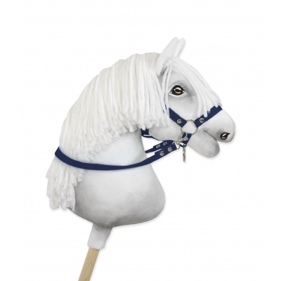 Hobby Horse Gurtbandzügel für Pferdehalfter - denim
