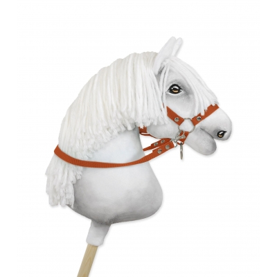 Hobby Horse Gurtbandzügel für Pferdehalfter - ginger