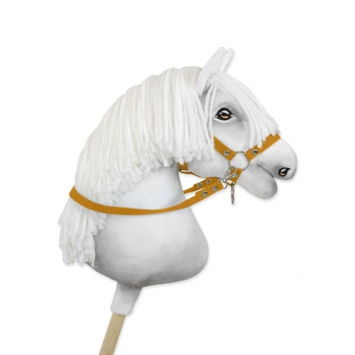 Hobby Horse Gurtbandzügel für Pferdehalfter - honey yellow