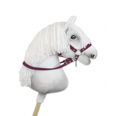 Hobby Horse Gurtbandzügel für Pferdehalfter - plum
