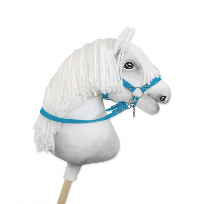 Hobby Horse Gurtbandzügel für Pferdehalfter - turquoise