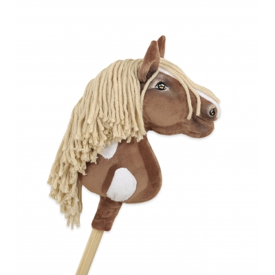 Hobby Horse Steckenpferd Pferd am Stiel Premium - western III braunes Pferd A4