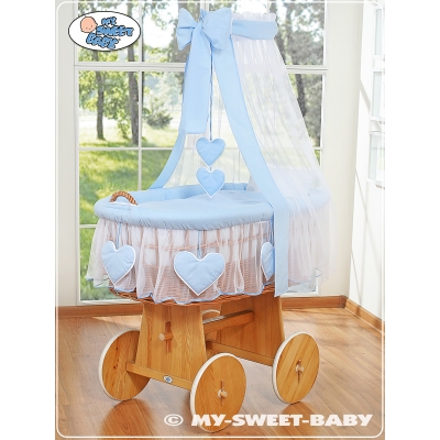 Stubenwagen Jungs mit Himmel Blau