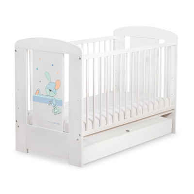 Kinderbett 120x60cm Dreamy bunny mit Schublade STANDARD
