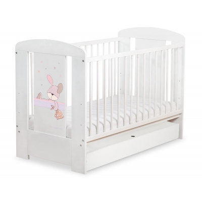 Kinderbett 120x60cm Dreamy bunny mit Schublade STANDARD