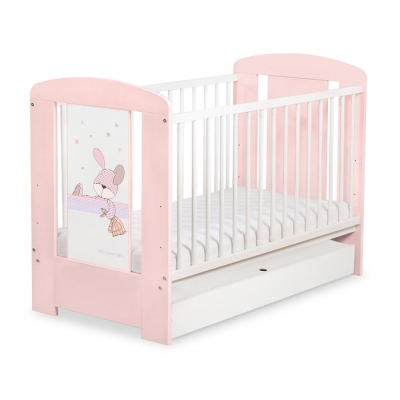 Kinderbett 120x60cm Dreamy bunny mit Schublade STANDARD