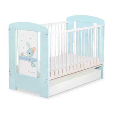 Kinderbett 120x60cm Dreamy bunny mit Schublade STANDARD