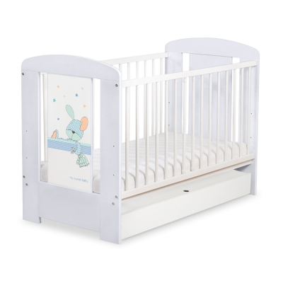 Kinderbett 120x60cm Dreamy bunny mit Schublade STANDARD