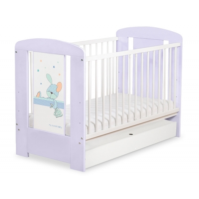 Kinderbett 120x60cm Dreamy bunny mit Schublade STANDARD