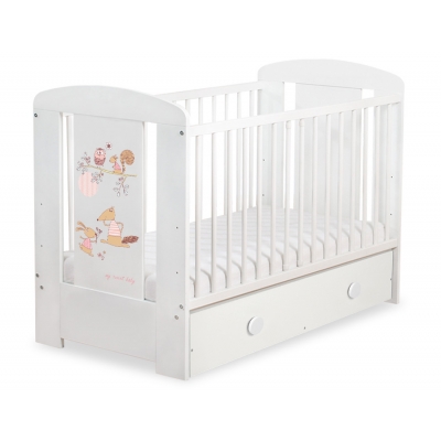 Kinderbett 120x60cm Friends mit Schublade MAXI