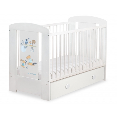 Kinderbett 120x60cm Friends mit Schublade MAXI
