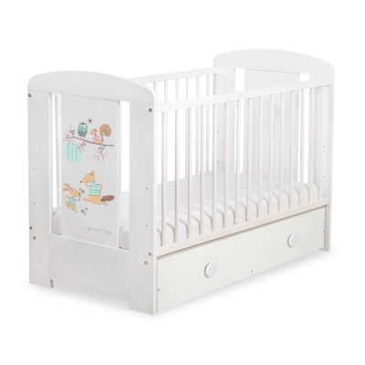 Kinderbett 120x60cm Friends mit Schublade MAXI