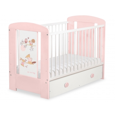 Kinderbett 120x60cm Friends mit Schublade MAXI