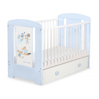 Kinderbett 120x60cm Friends mit Schublade MAXI