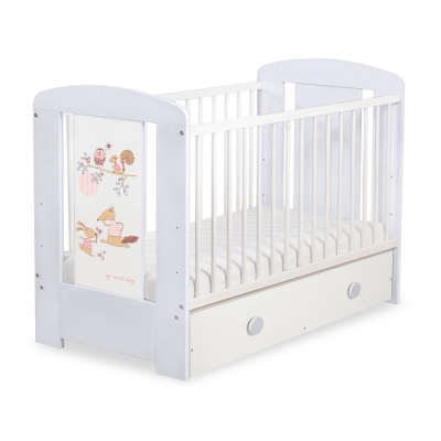 Kinderbett 120x60cm Friends mit Schublade MAXI