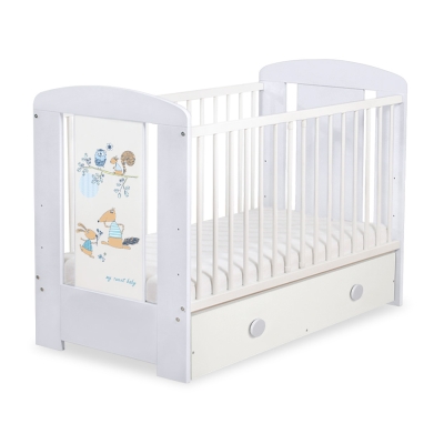 Kinderbett 120x60cm Friends mit Schublade MAXI