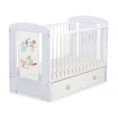 Kinderbett 120x60cm Friends mit Schublade MAXI