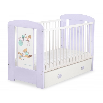 Kinderbett 120x60cm Friends mit Schublade MAXI