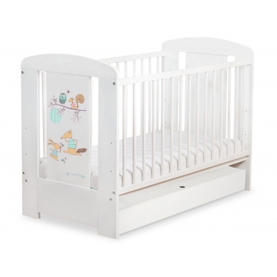 Kinderbett 120x60cm Friends mit Schublade STANDARD