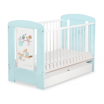 Kinderbett 120x60cm Friends mit Schublade STANDARD