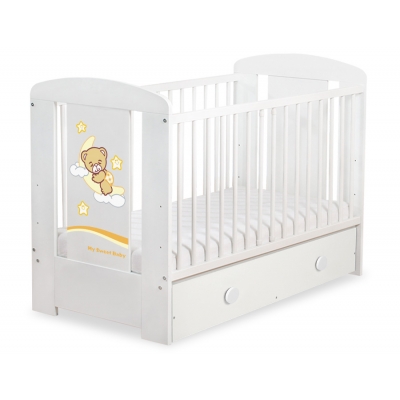 Kinderbett 120x60cm Gute Nacht mit Schublade MAXI