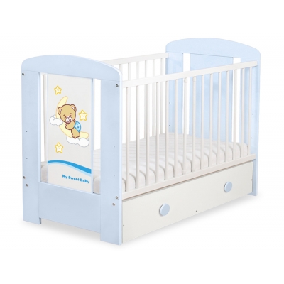 Kinderbett 120x60cm Gute Nacht mit Schublade MAXI