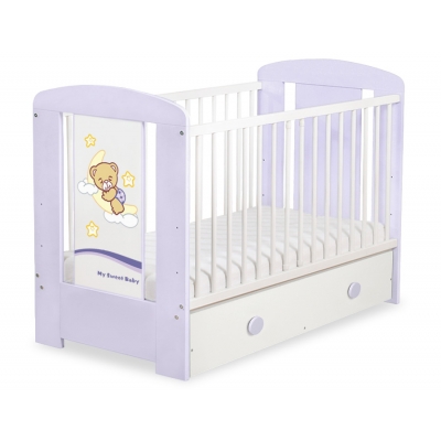 Kinderbett 120x60cm Gute Nacht mit Schublade MAXI