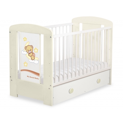 Kinderbett 120x60cm Gute Nacht mit Schublade MAXI