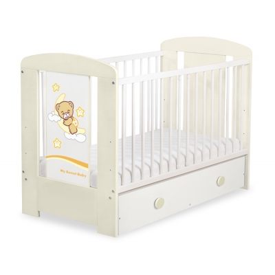 Kinderbett 120x60cm Gute Nacht mit Schublade MAXI