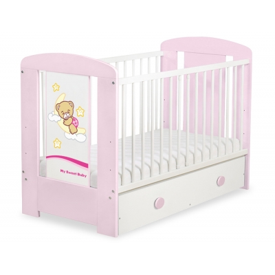 Kinderbett 120x60cm Gute Nacht mit Schublade MAXI
