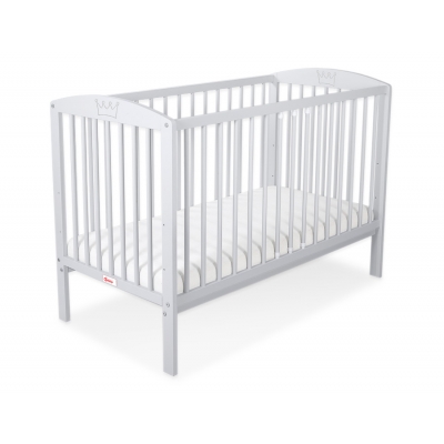 Babybett mit Rollen Grau