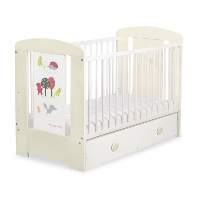 Kinderbett 120x60cm Secret forest mit Schublade MAXI