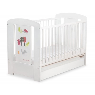 Kinderbett 120x60cm Secret forest mit Schublade STANDARD