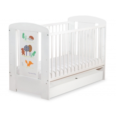 Kinderbett 120x60cm Secret forest mit Schublade STANDARD