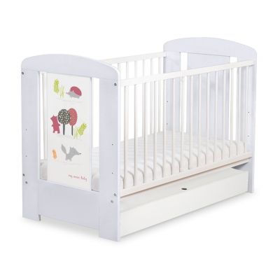 Kinderbett 120x60cm Secret forest mit Schublade STANDARD
