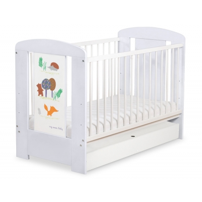 Kinderbett 120x60cm Secret forest mit Schublade STANDARD