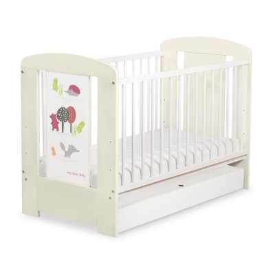 Kinderbett 120x60cm Secret forest mit Schublade STANDARD