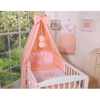 Baby Bettwäsche Set 7-tlg mit Himmel - Little Princess puderrosa