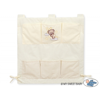 Kinderbett-Tasche creme - Gute Nacht