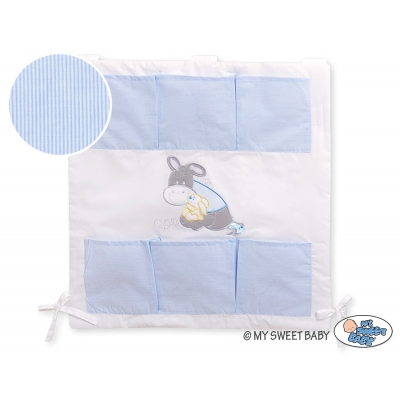 Kinderbett-Tasche - Esel Luca blau