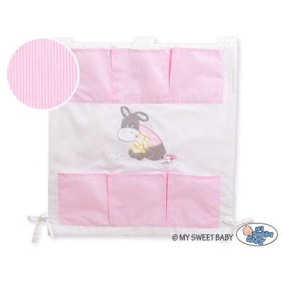 Kinderbett-Tasche - Esel Luca rosa