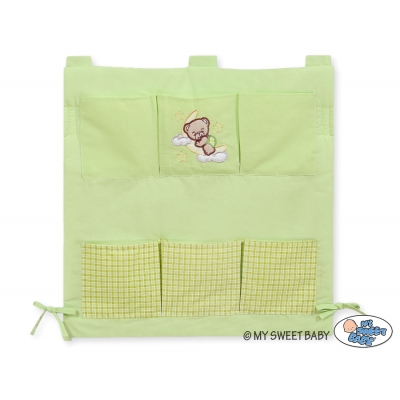 Kinderbett-Tasche grün - Gute Nacht