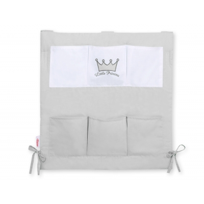 Kinderbetttasche - Little Prince/Princess grau