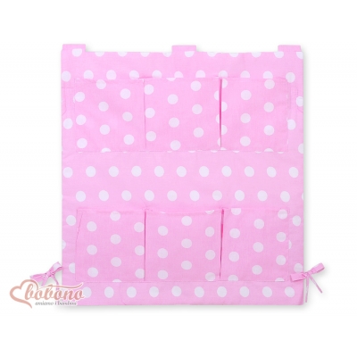 Kinderbetttasche - Rosa mit Tupfen